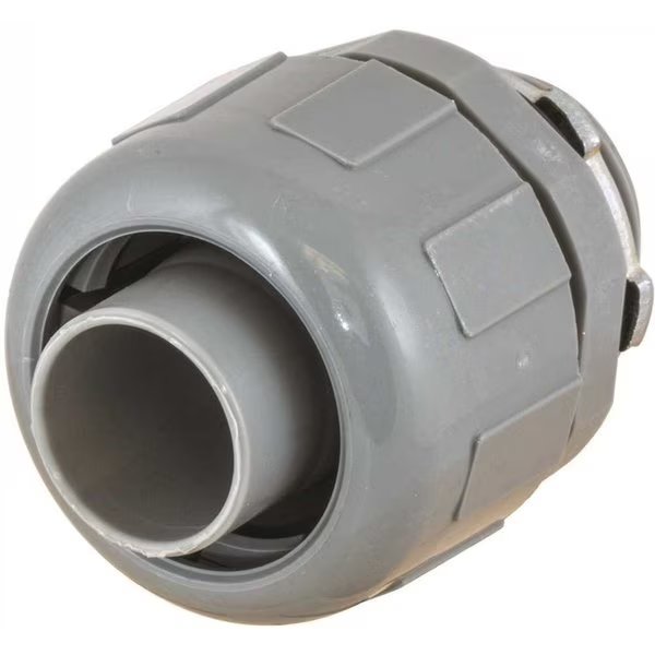 3/4 in. Straight Non-Metallic Liquid Tight Male Connector, Hubbell Wiring, Mfr#: P075CGY